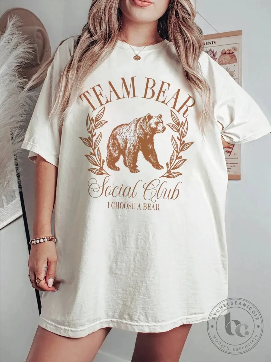 Team Bear Social Club I Choose A Bear Graphic T-Shirt