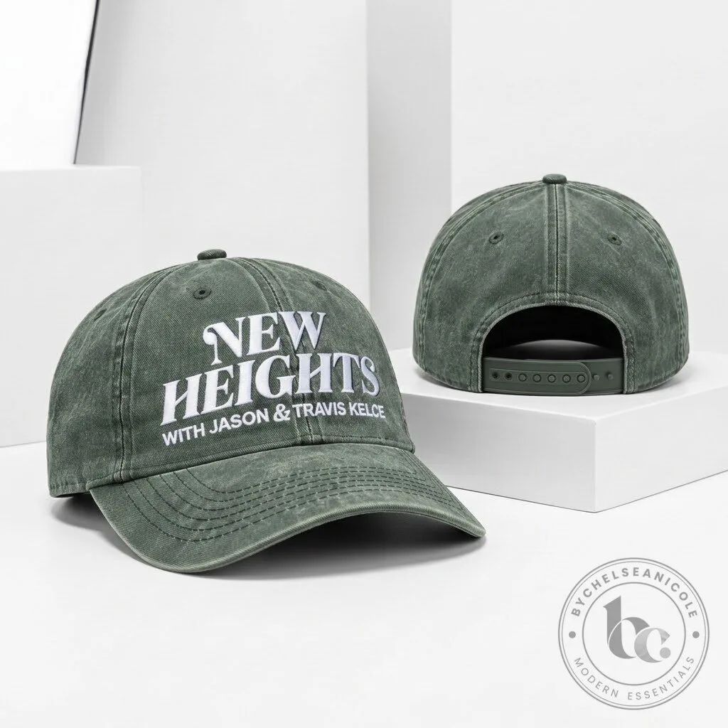 New Heights With Jason And Travis Kelce 2026 Hat gift cap New Heights Jason & Travis Kelce 2026 Limited Edition Fan Hat – image 2 of 4