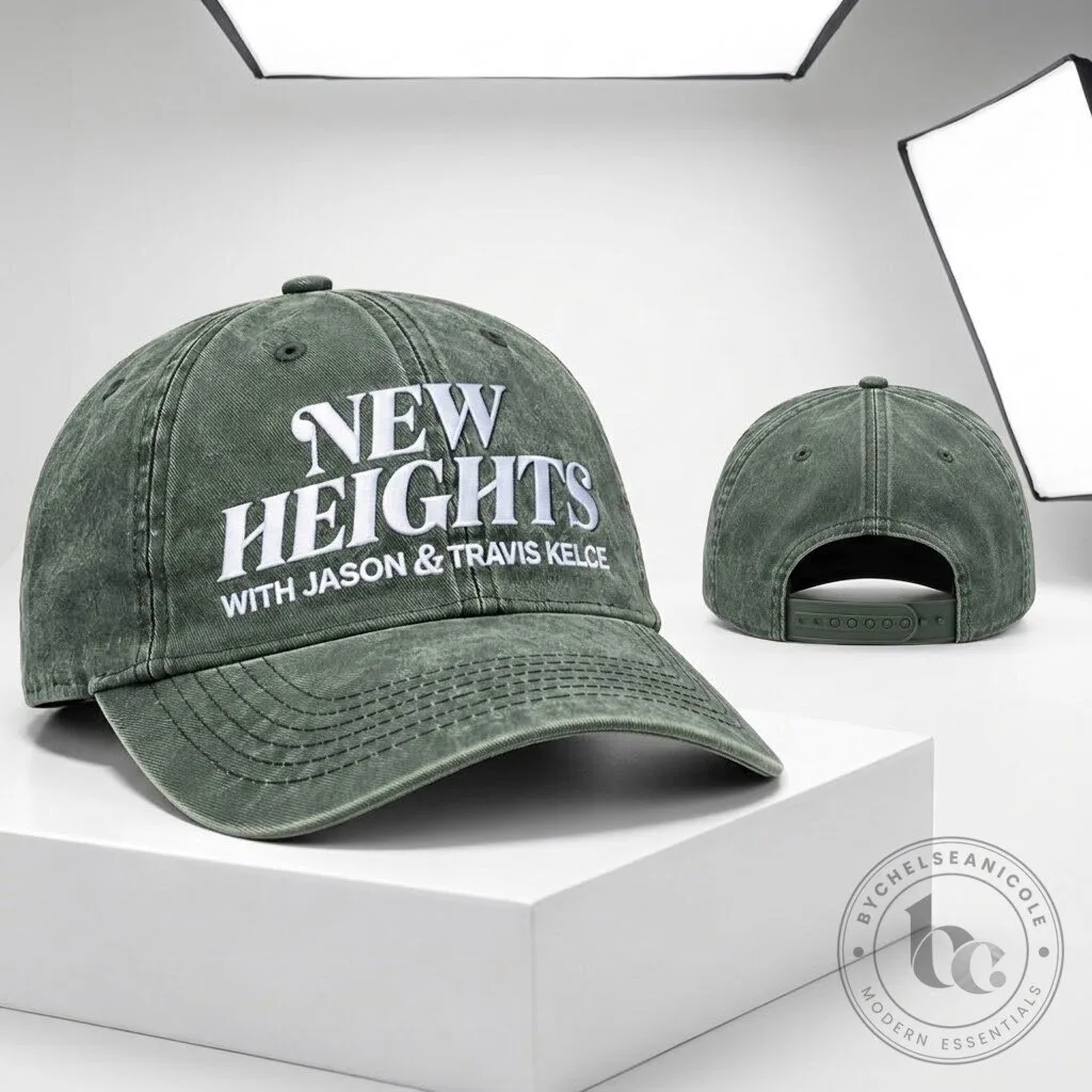New Heights With Jason And Travis Kelce 2026 Hat gift cap New Heights Jason & Travis Kelce 2026 Limited Edition Fan Hat – image 4 of 4
