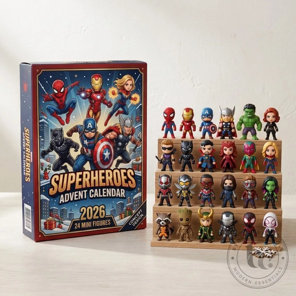 2026 Superhero Advent Calendar, 24 Mini Figurines, Christmas Countdown Gift Avengers and characters 7 2026 Superhero Advent Calendar, 24 Mini Figurines, Christmas Countdown Gift Avengers and characters