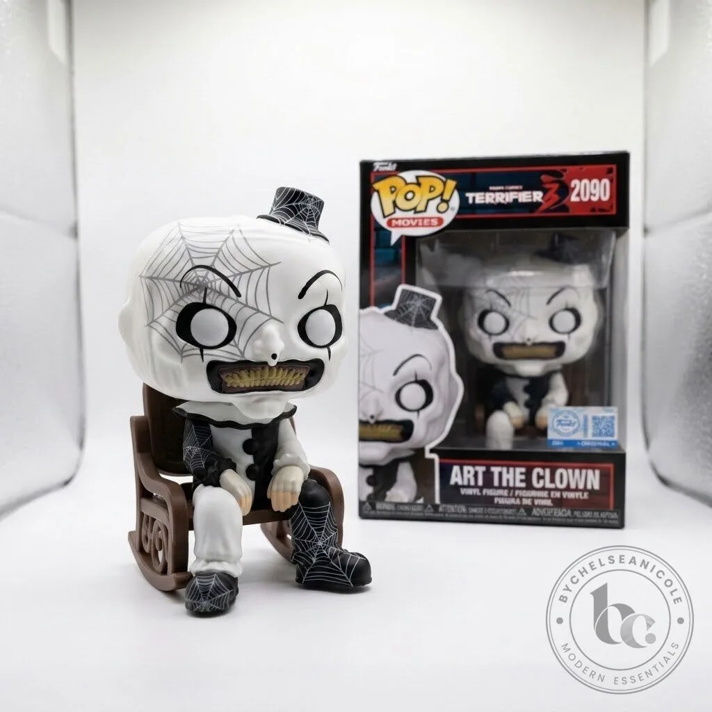 Terrifier 3 Art the Clown on Rocking Chair vinyl figure Funko pop replica