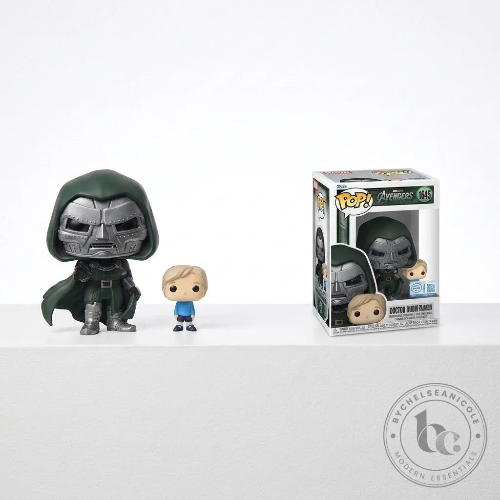 Marvel Avengers Doomsday Doctor Doom with Franklin Funko Pop figure replica 7 Marvel Avengers Doomsday Doctor Doom with Franklin Funko Pop figure replica