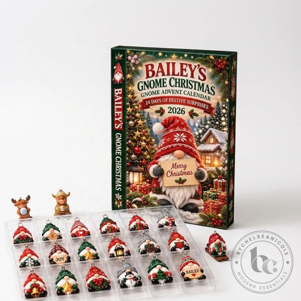 Bailey's Gnome Christmas Advent Calendar 2026 a 24-day holiday countdown set