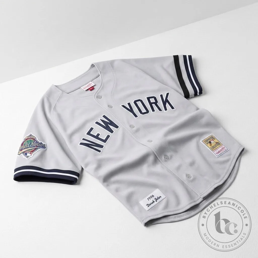 Derek Jeter New York Yankees 1996 Mitchell & Ness Road Jersey