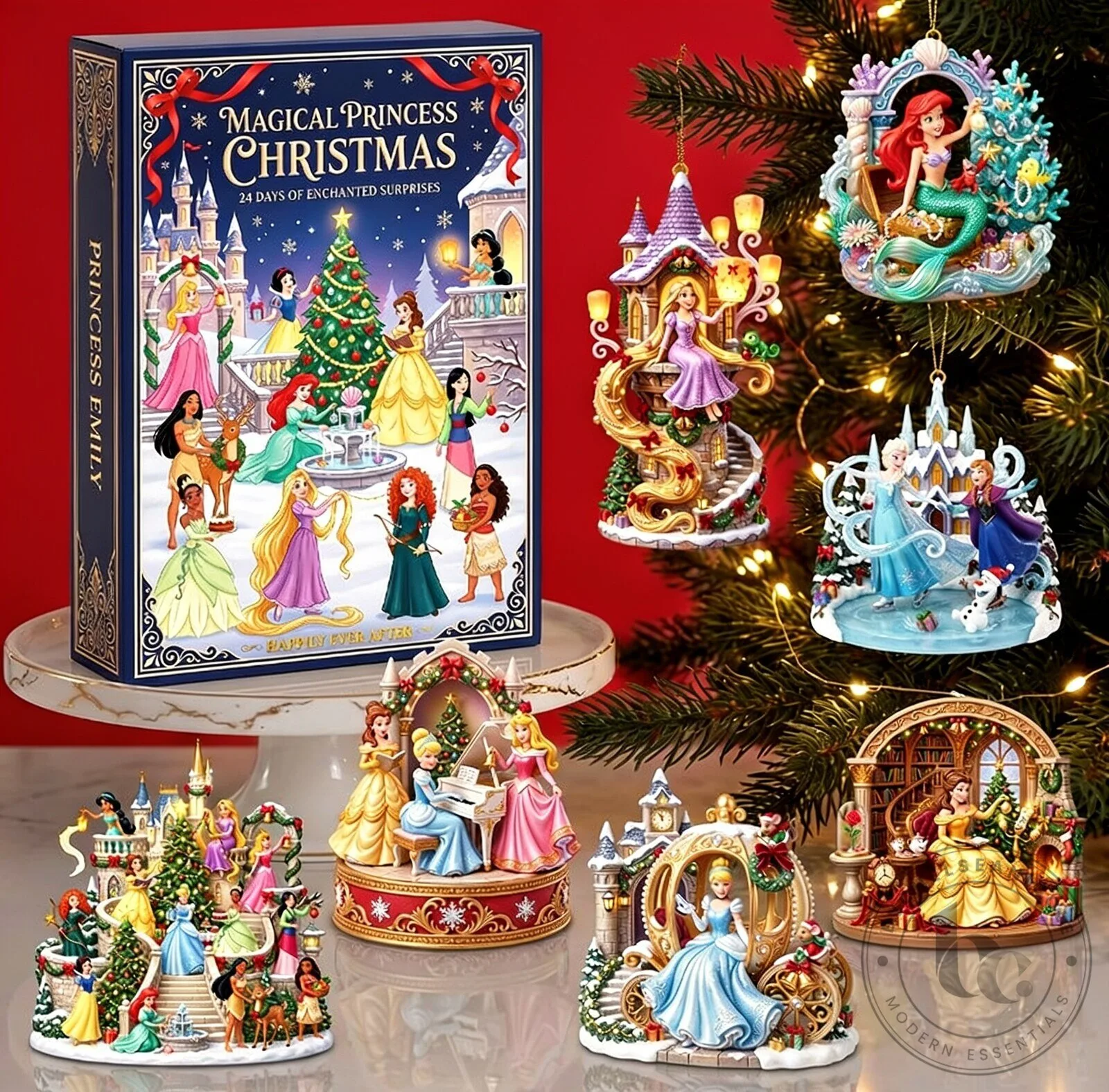 Disney Princess Magical Princess Christmas Advent Calendar Lovely Fairy Tale Princesses Advent Calendar Blind Box - Personalized Christmas Gifts