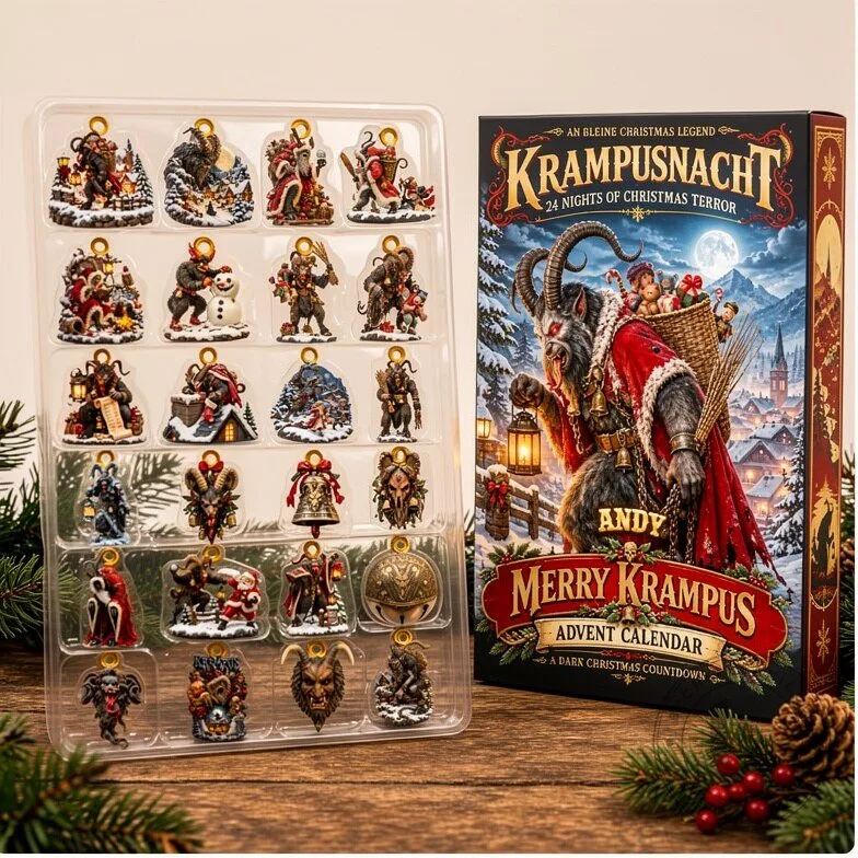 Krampusnacht 24 Nights of Christmas Terror / Merry Krampus Advent Calendar Krampus Advent Calendar Blind Box, Personalized Gifts 7 Krampusnacht 24 Nights of Christmas Terror / Merry Krampus Advent Calendar Krampus Advent Calendar Blind Box, Personalized Gifts