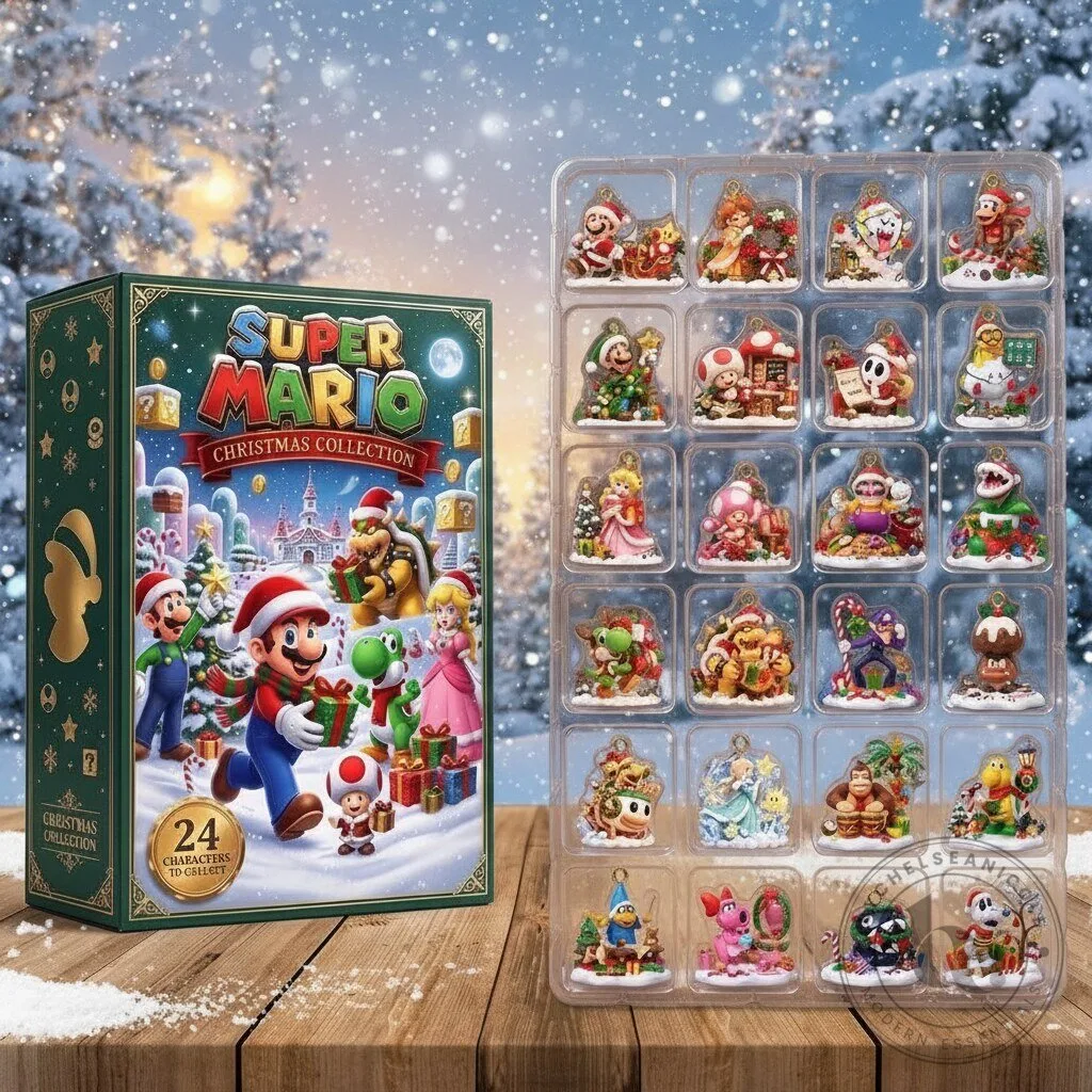 Super Mario Game Retro Christmas Advent Calendar Blind Box - Personalized Gifts For Christmas
